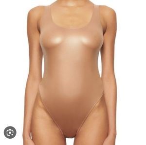SKIMS wet jersey bodysuit